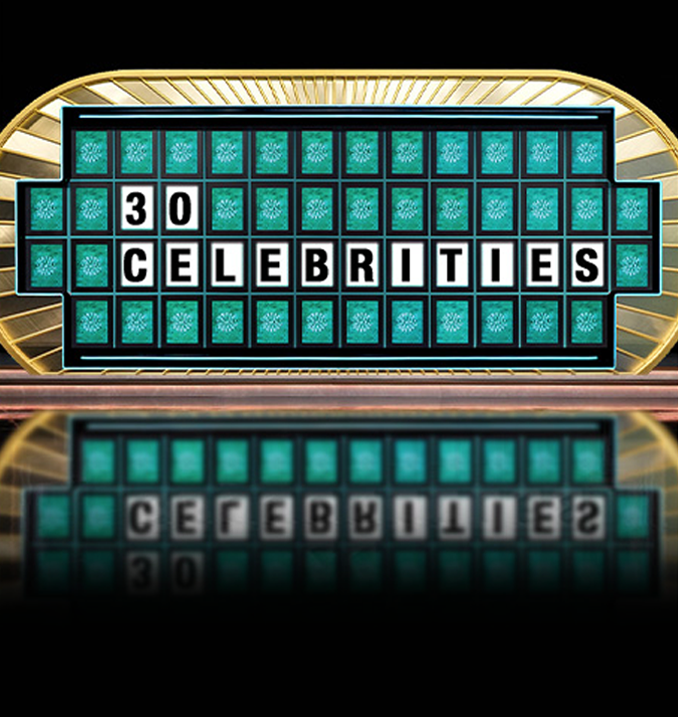 Celebrity Wheel of Fortune - 30 Celebrities 